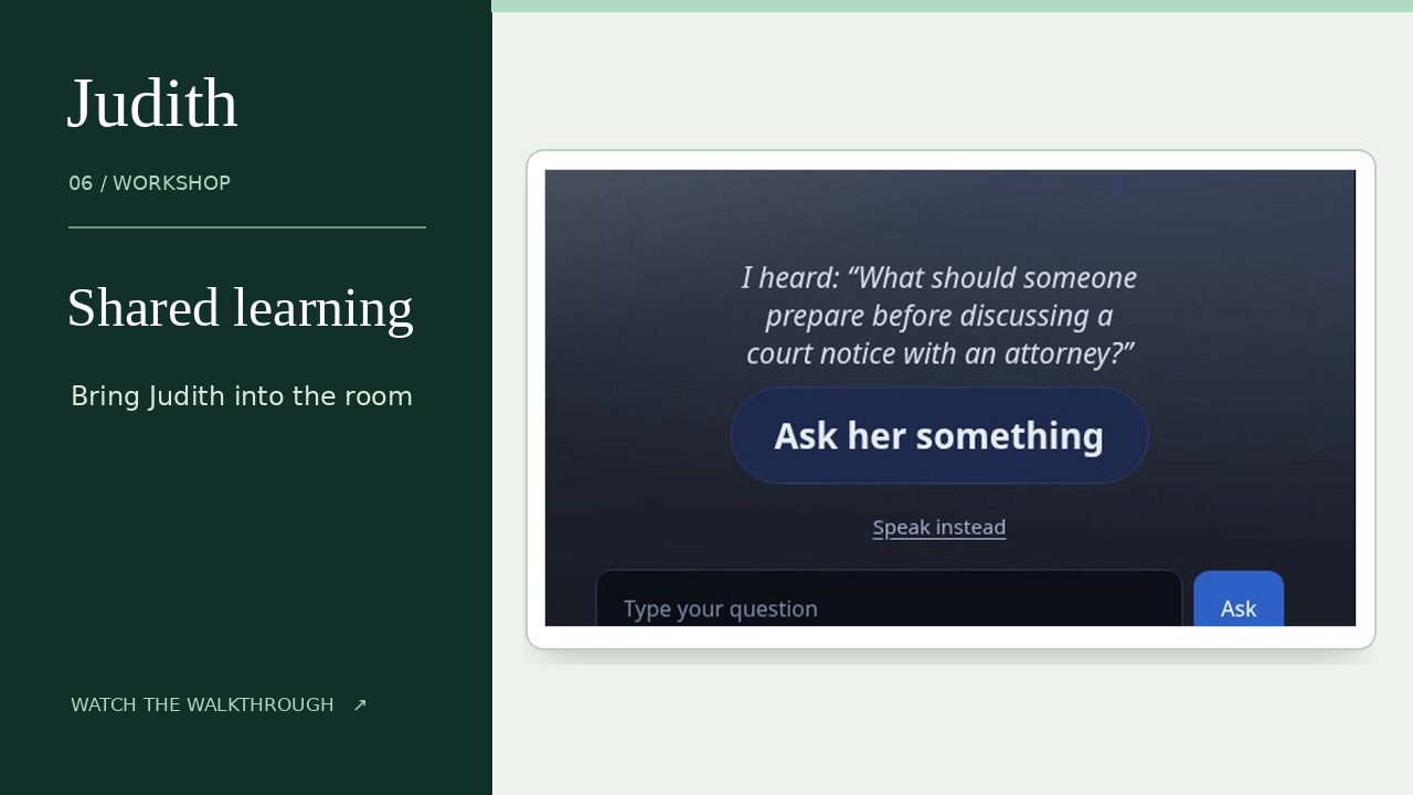 Shared Learning interface preview showing a group question